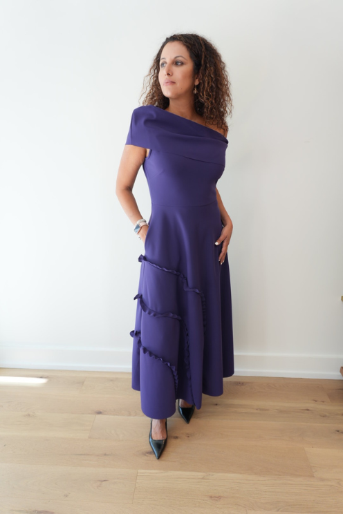 Riku Spiral Trim Dress