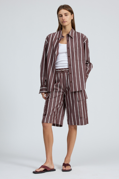Connie Striped Poplin Shirt