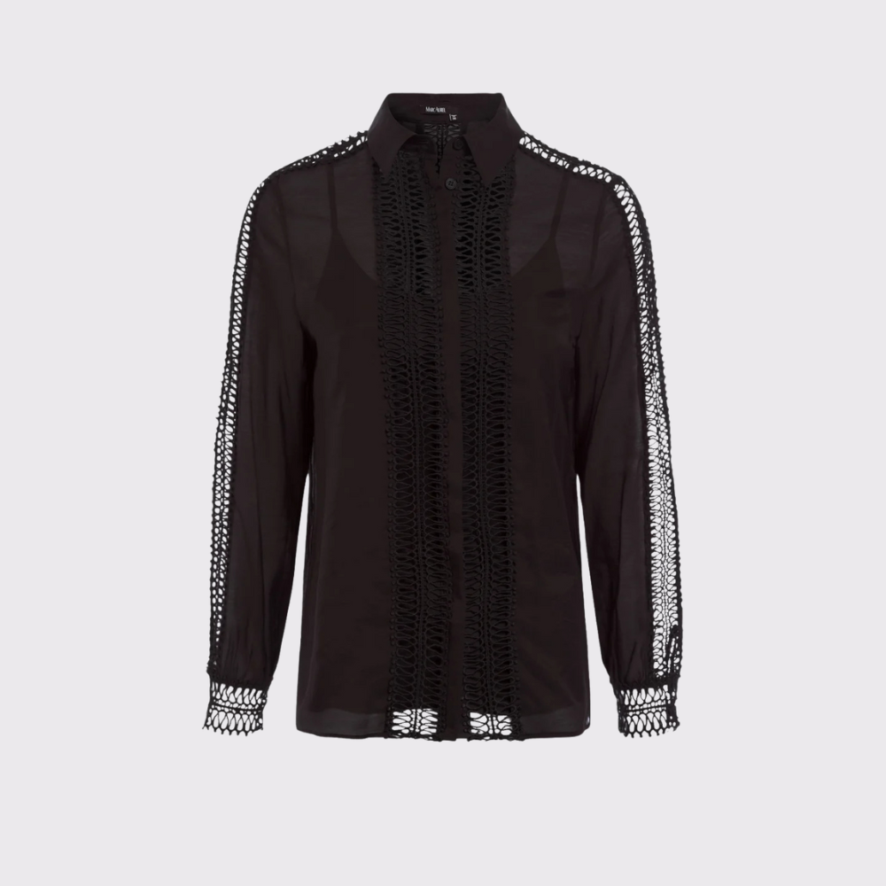 Marc Aurel Blouse with Lace Trims