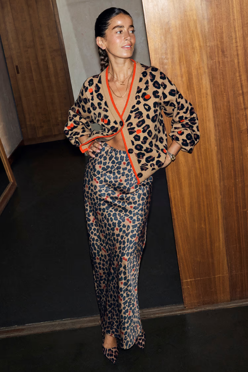 Never Fully Dressed Cherry Leopard Cardigan