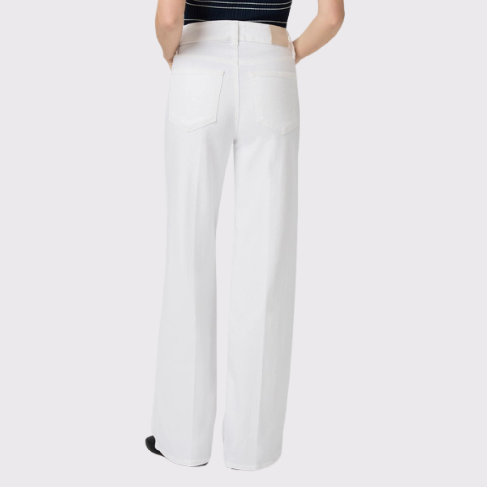 Paige Sasha Crisp White Wide Leg Jean