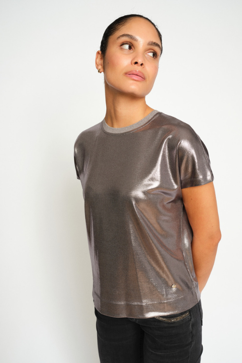 Nivola O-neck Metallic Tee