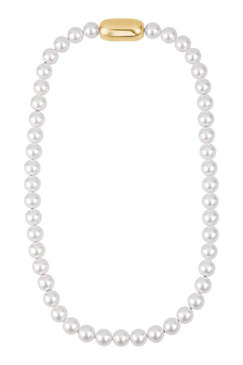 Lock Pearl Necklace
