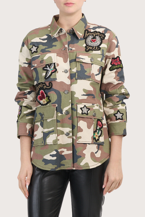 Patchwork Camo Jacket
