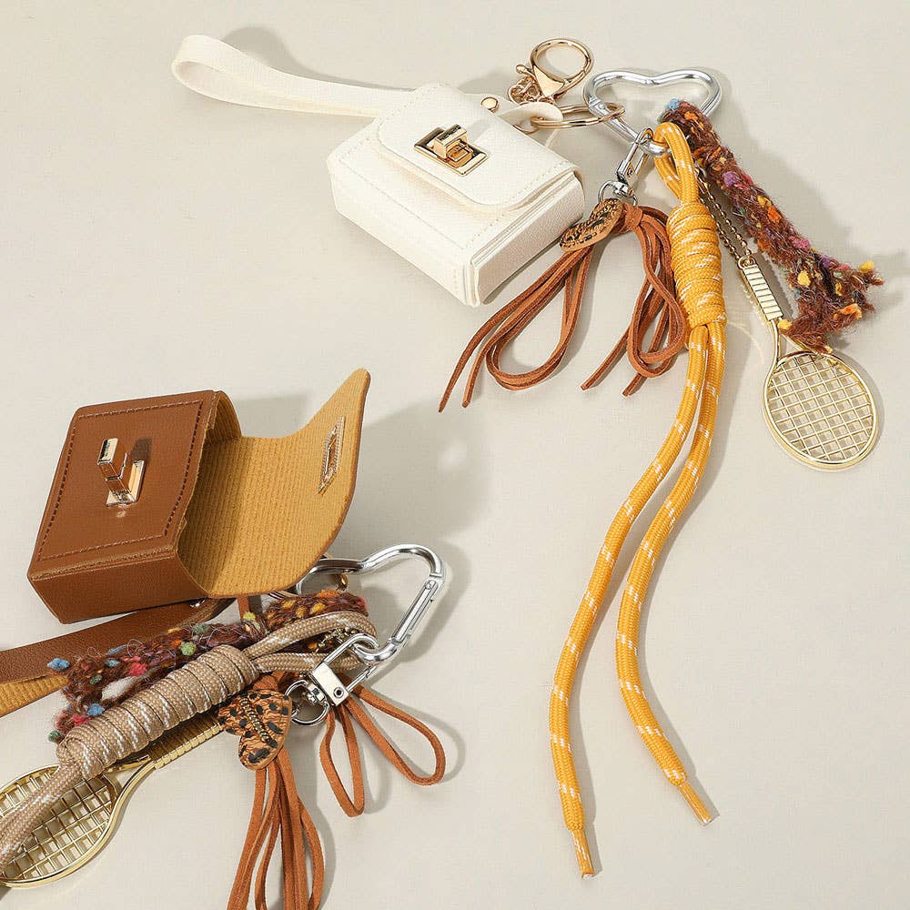Whimsical Mixed Brown Mini Purse Bag Charm