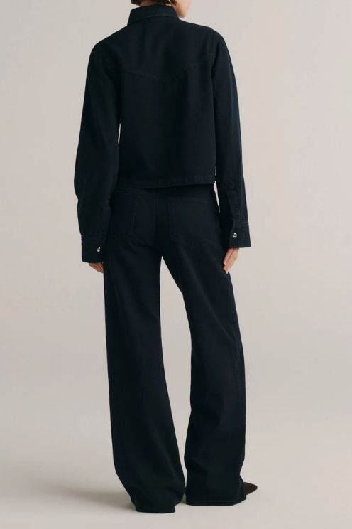 Montauk Long Sleeve Denim Shirt - Nightfall Aura