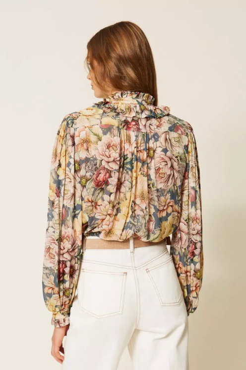 Floral Crepe Blouse