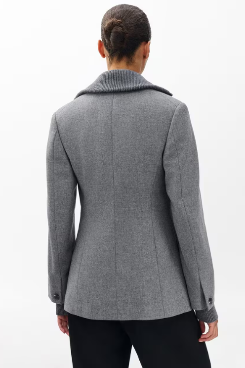 Frank Mixed-Media Blazer