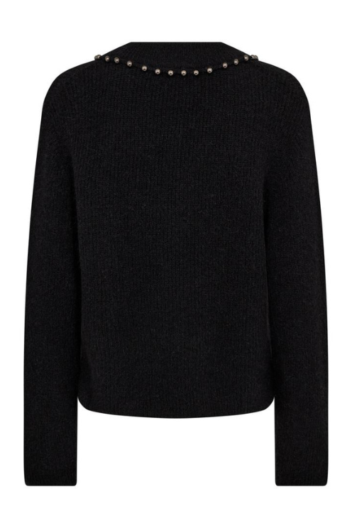 Zora V Neck Studded Sweater
