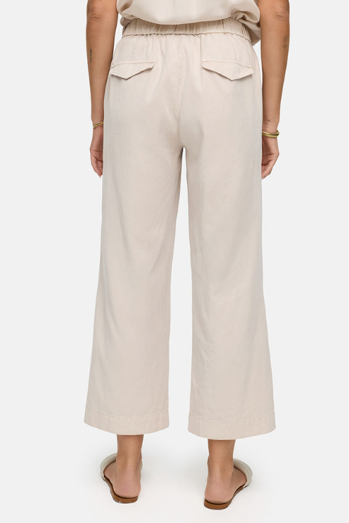 Cropped Wide-leg Trousers
