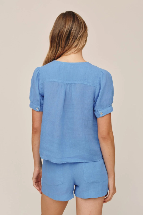 Short Sleeve Flowy Pullover Top