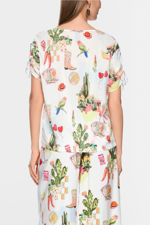 Desert Fiesta Print Blouse