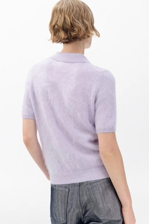 Jada Brushed Cashmere Polo