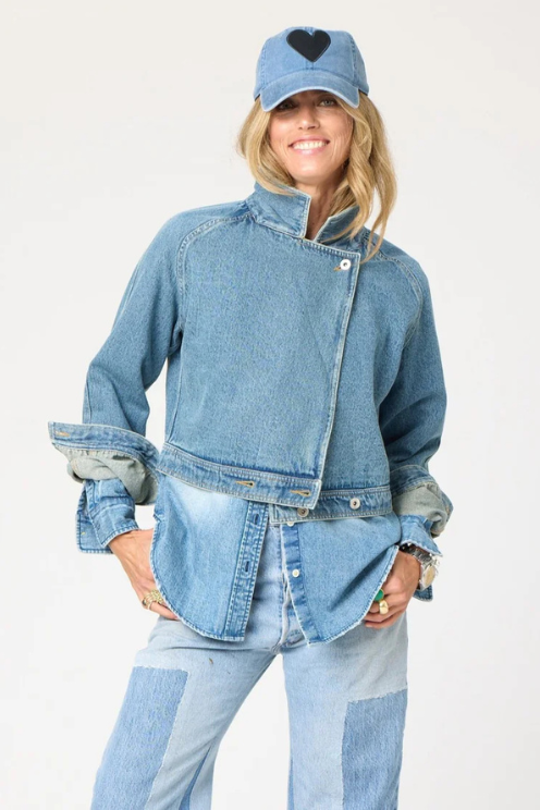 Baseball Hat Denim Imperfect Heart