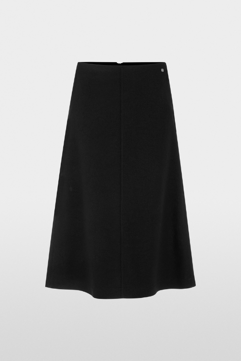 Boiled Wool A-line Skirt