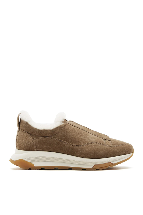 Vada Shearling Lined Suede Sneaker