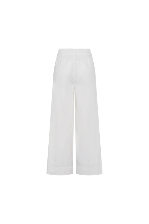 Wide Leg Cotton Trousers