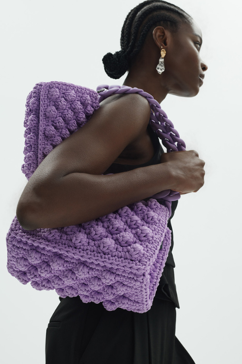 101/M Bubbles 90's Bag in Lilac