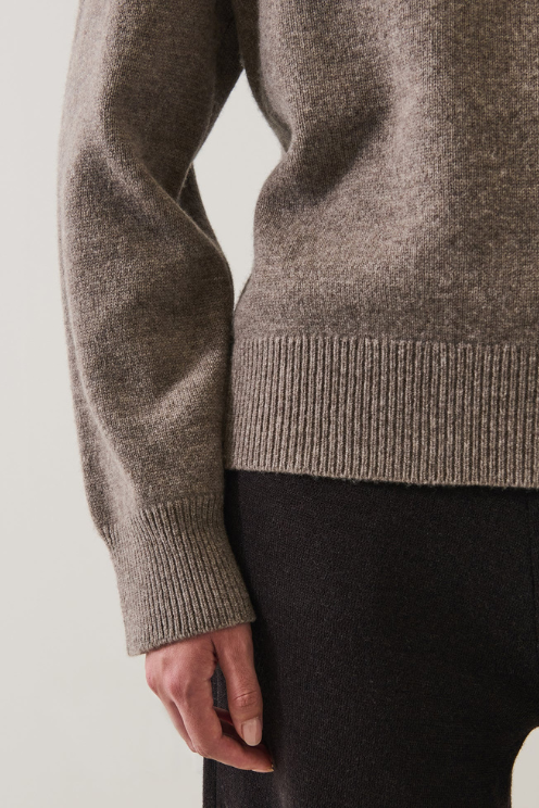 Merino Cashmere Boyfriend Crew