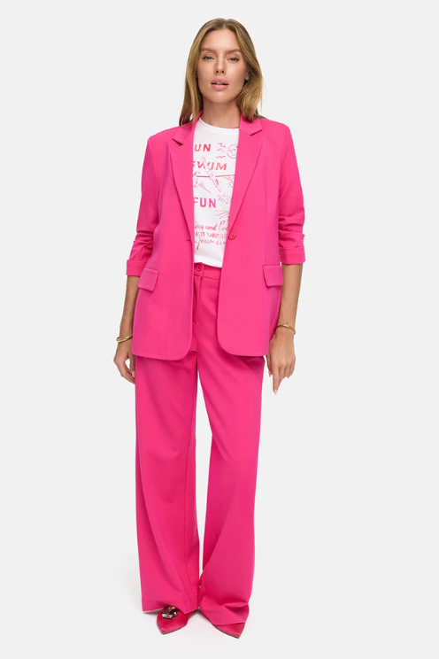 3/4 Sleeve Jersey Blazer