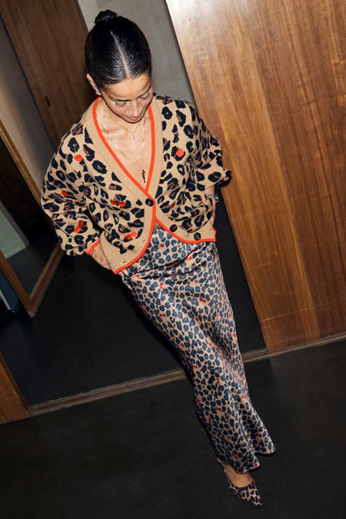 Never Fully Dressed Cherry Leopard Cardigan