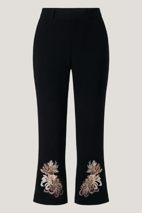 Floral Border Cropped Kerry Pant
