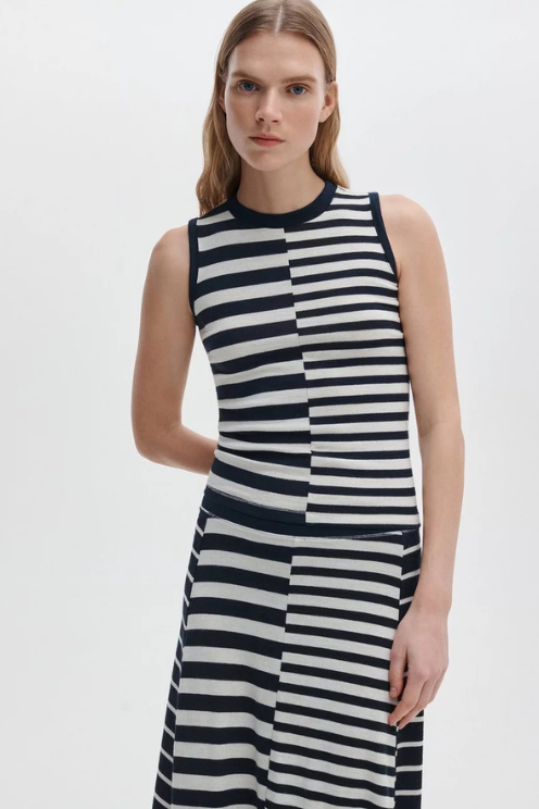 The Knit Mix Striped Tank