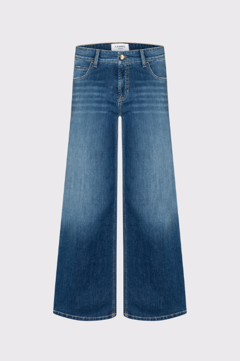 Palazzo Patch Cropped Jeans