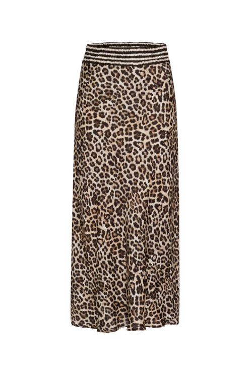 Leopard Pull On Skirt