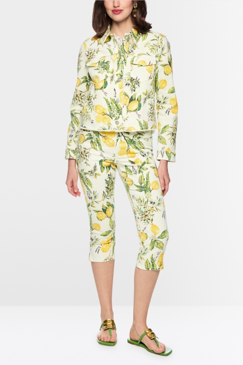 Lemon Printed Denim Jacket