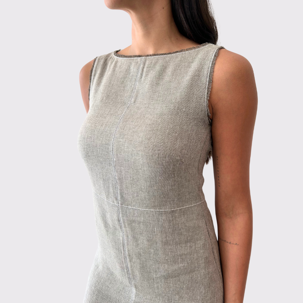 Tonet Frayed Edge Dress
