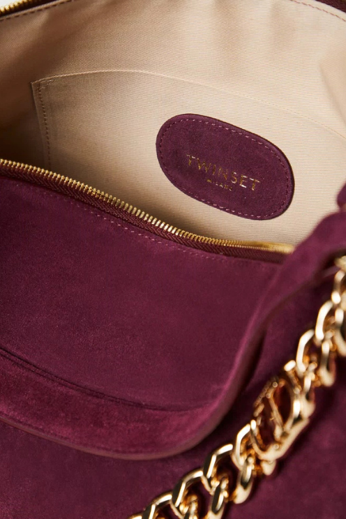 'Liliane' Medium Suede Handbag
