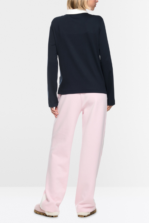 Ribbed Texture Polo Shirt