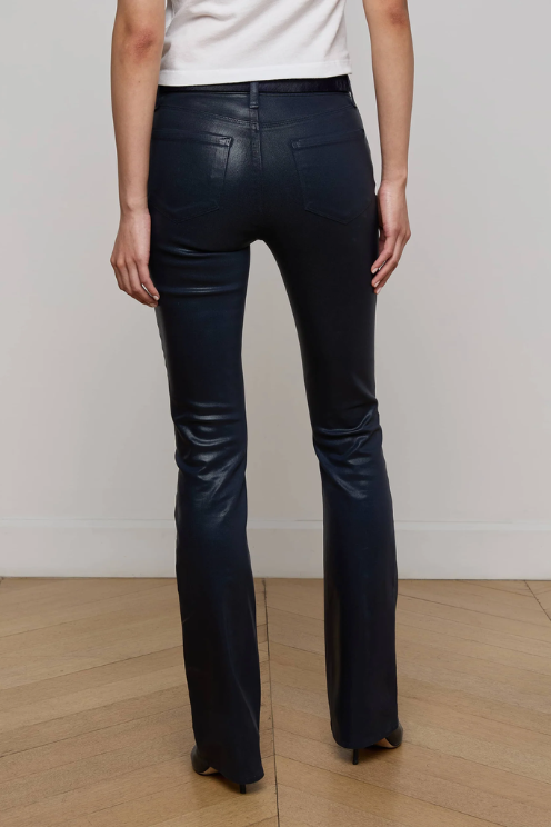 Selma Coated Bootcut Jean in Deep Midnight Coated