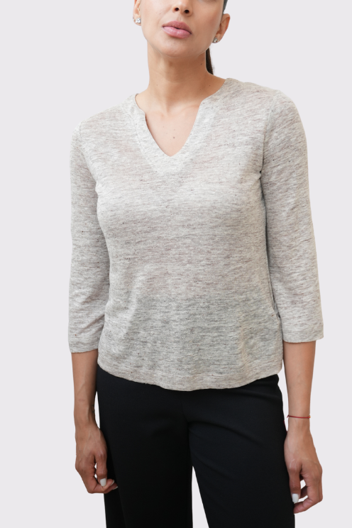 Linen Jersey Top