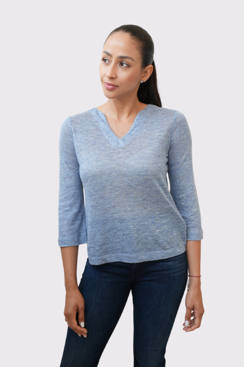 Linen Jersey Top