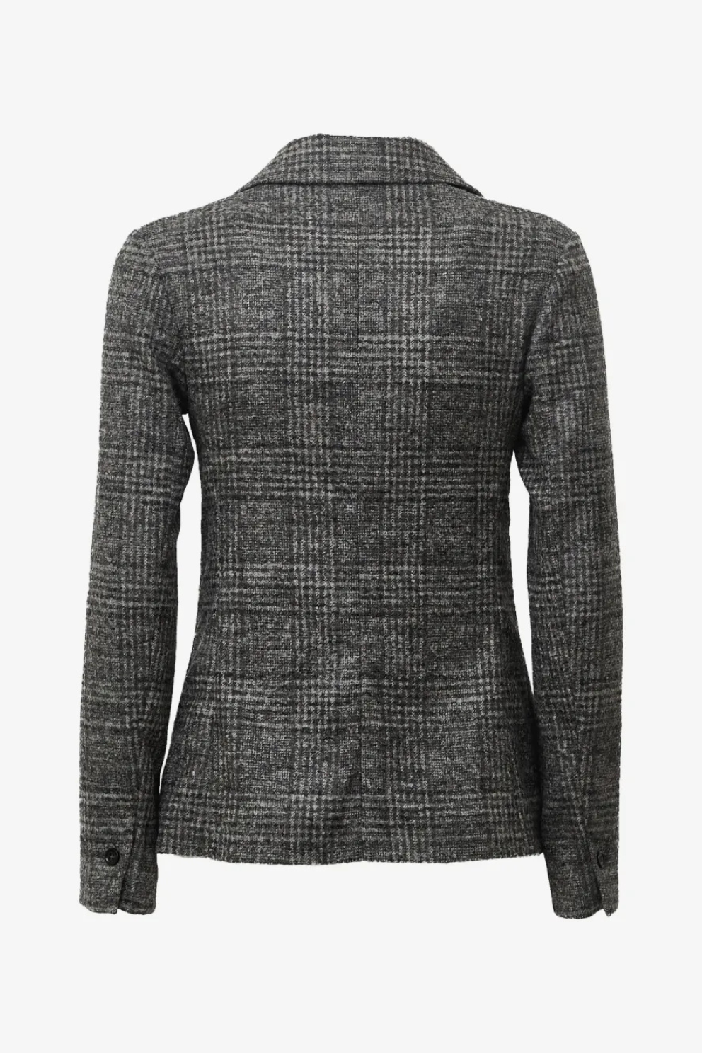 Checkered Wool-blend Blazer