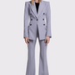 Pintuck Flare Pant in Dove Grey