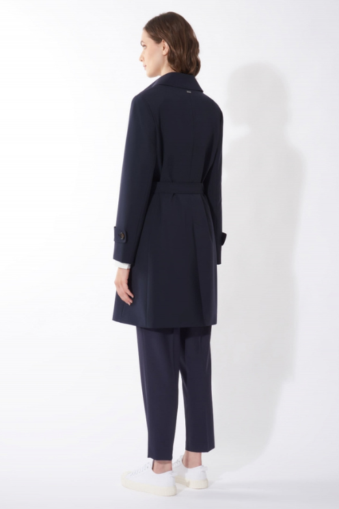 Double Breasted Tech Trench Coat