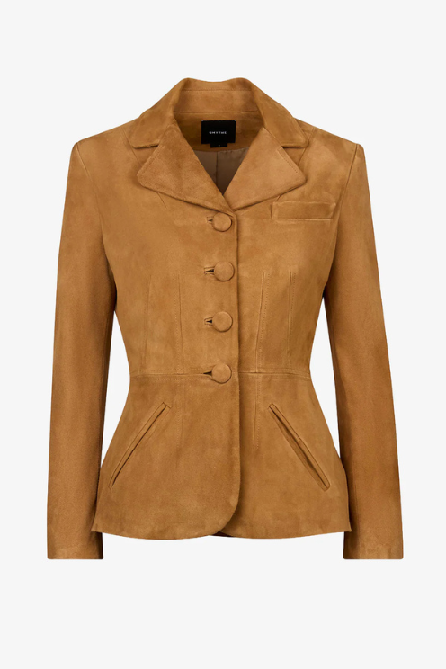 Shrunken Suede Blazer