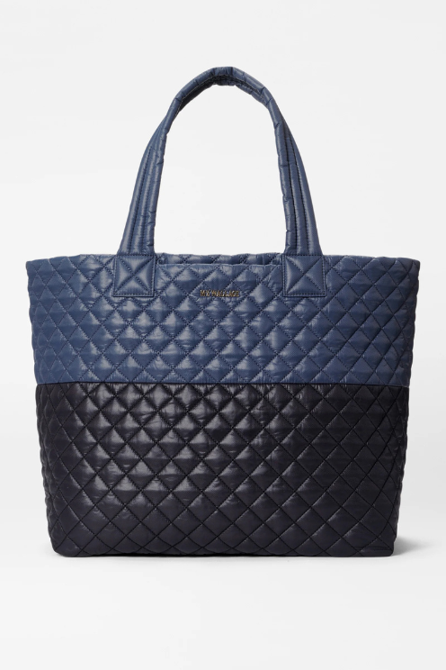 Large Metro Tote Deluxe in Black/Navy