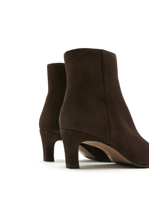 Bev Suede Heeled Bootie