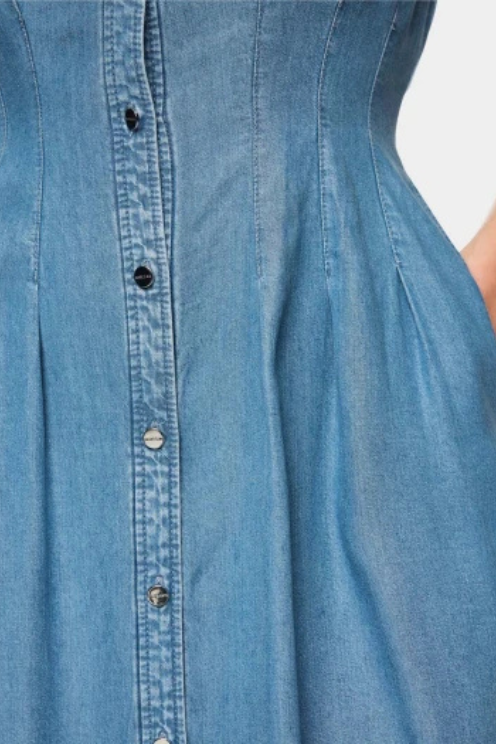 Modern Denim Shirt Dress