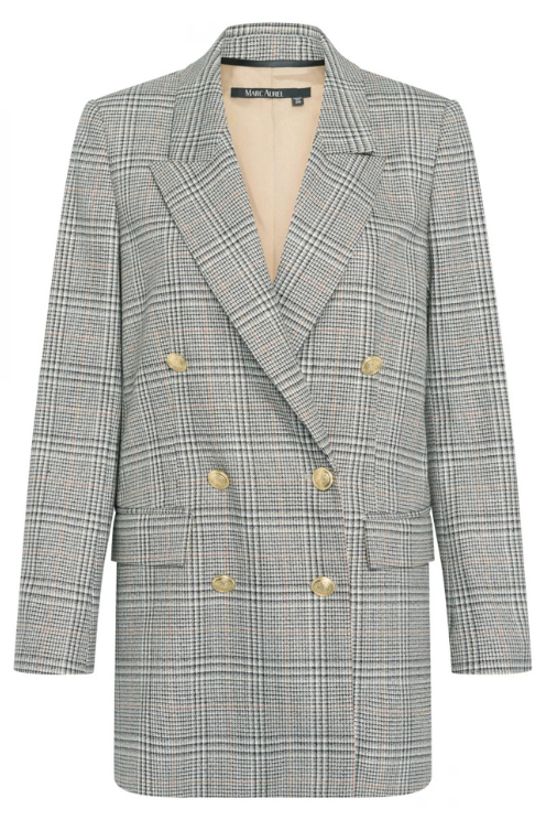 Blazer with Checked Pattern