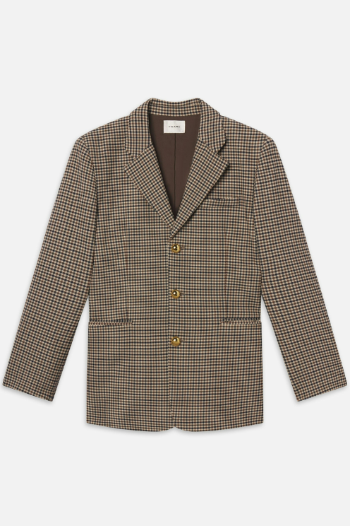 The Houndstooth Blazer in Navy Multi