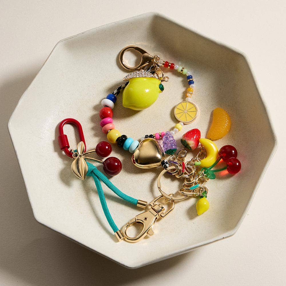Embellished Fruit Bag Charm
