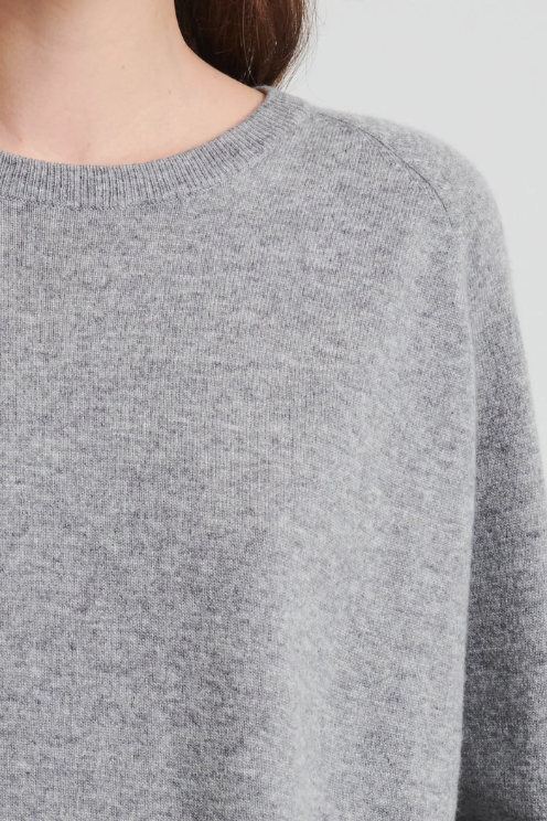 Nano Cashmere Oversized Crew