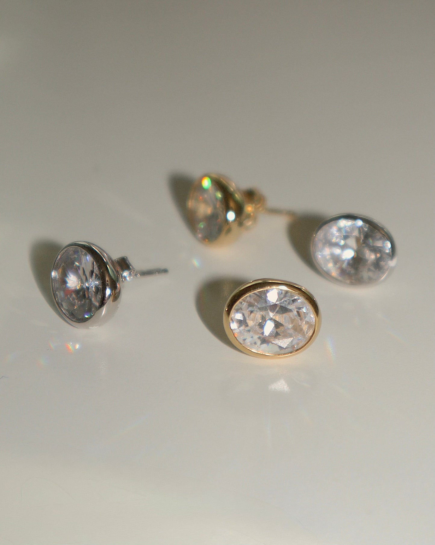 Bourbon Oval Studs