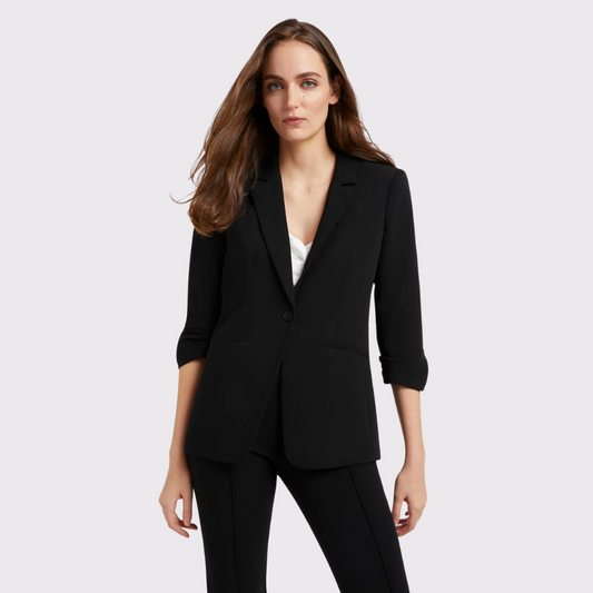Cinq à Sept Crepe Khloe Blazer in Black