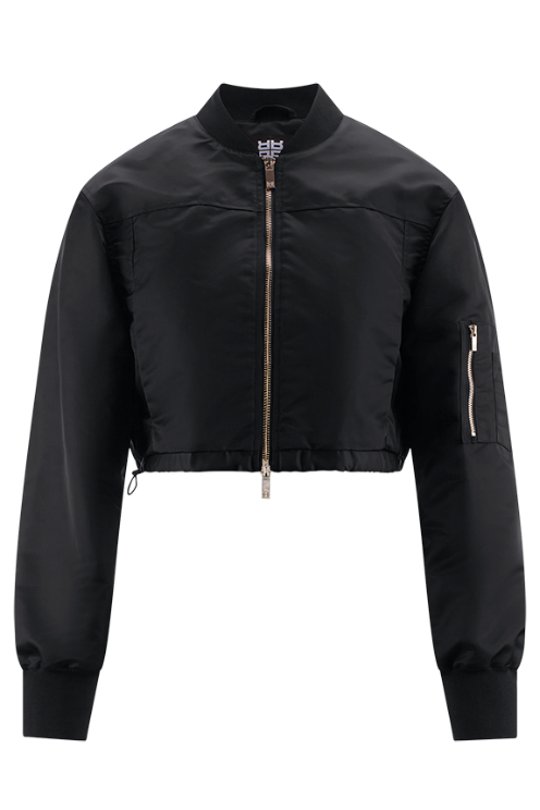 Cropped Bomber Jacket